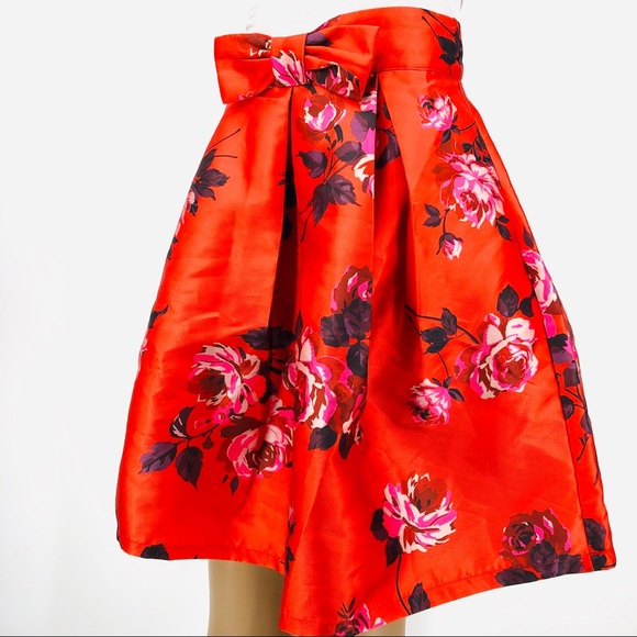 Joanie Floral Bow Ruffle Skirt - Picture 2 of 8